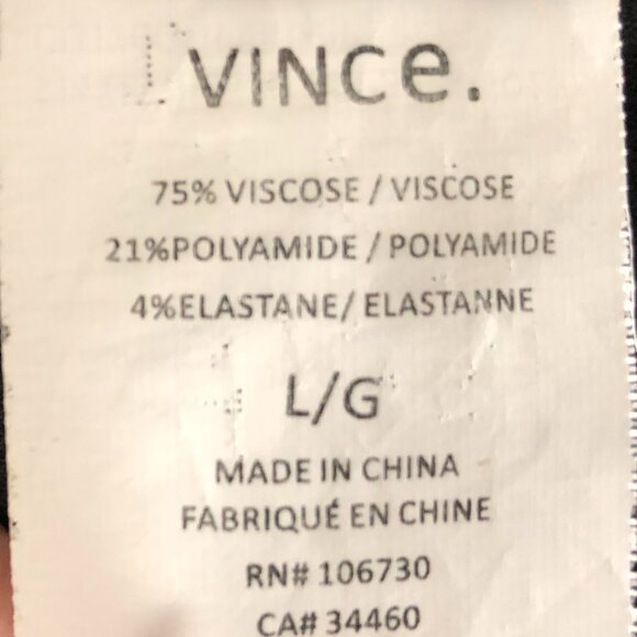 Vince Sleeveless Crew Neck Viscose Blend Knit Sheath Midi Dress Gray Size L - Picture 10 of 12